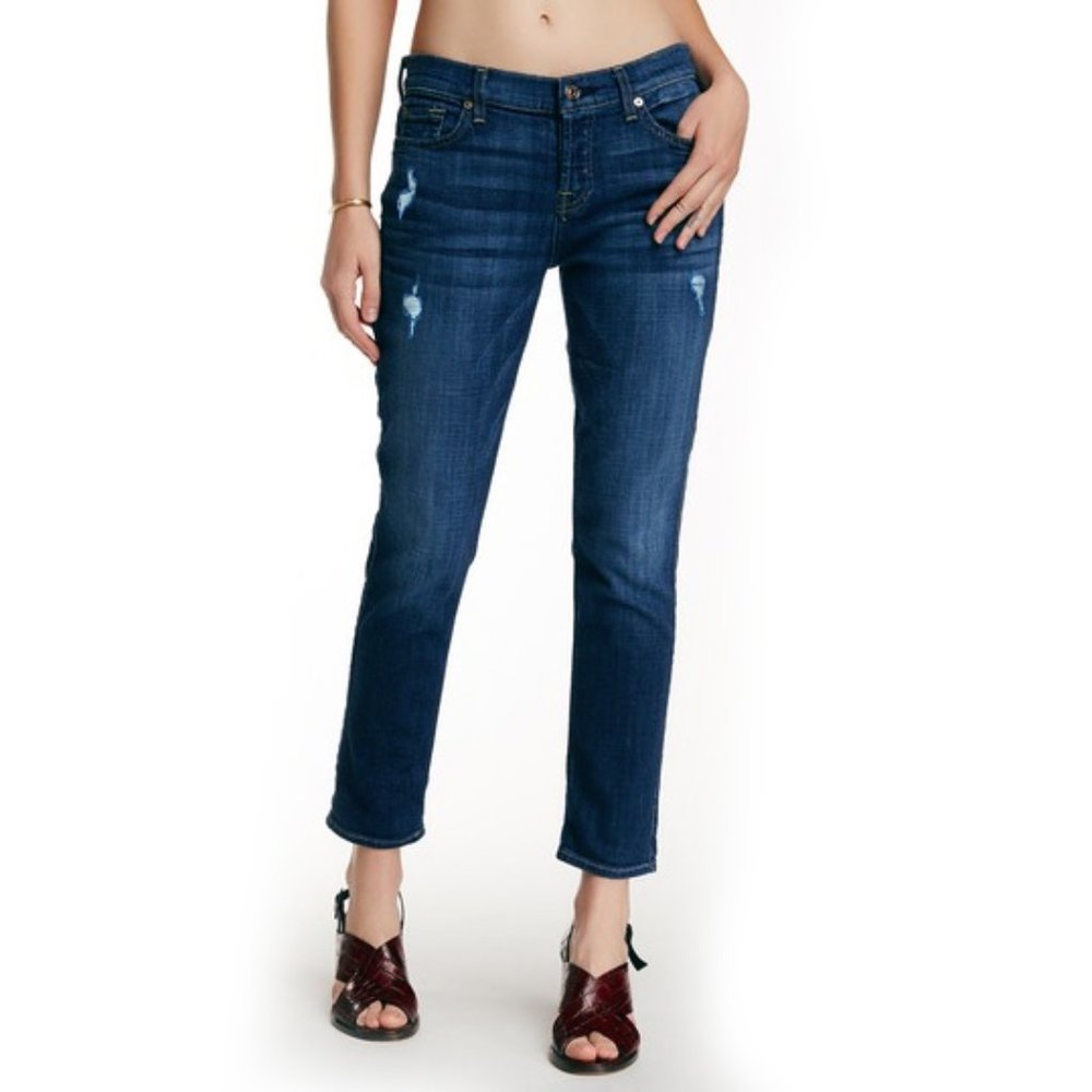 Josefina Distressed Skinny Boyfriend Jeans